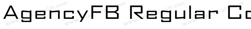 AgencyFB Regular Cond字体转换